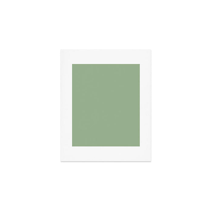 Solid Color SAGE GREEN  Art Print Gallery Image 1