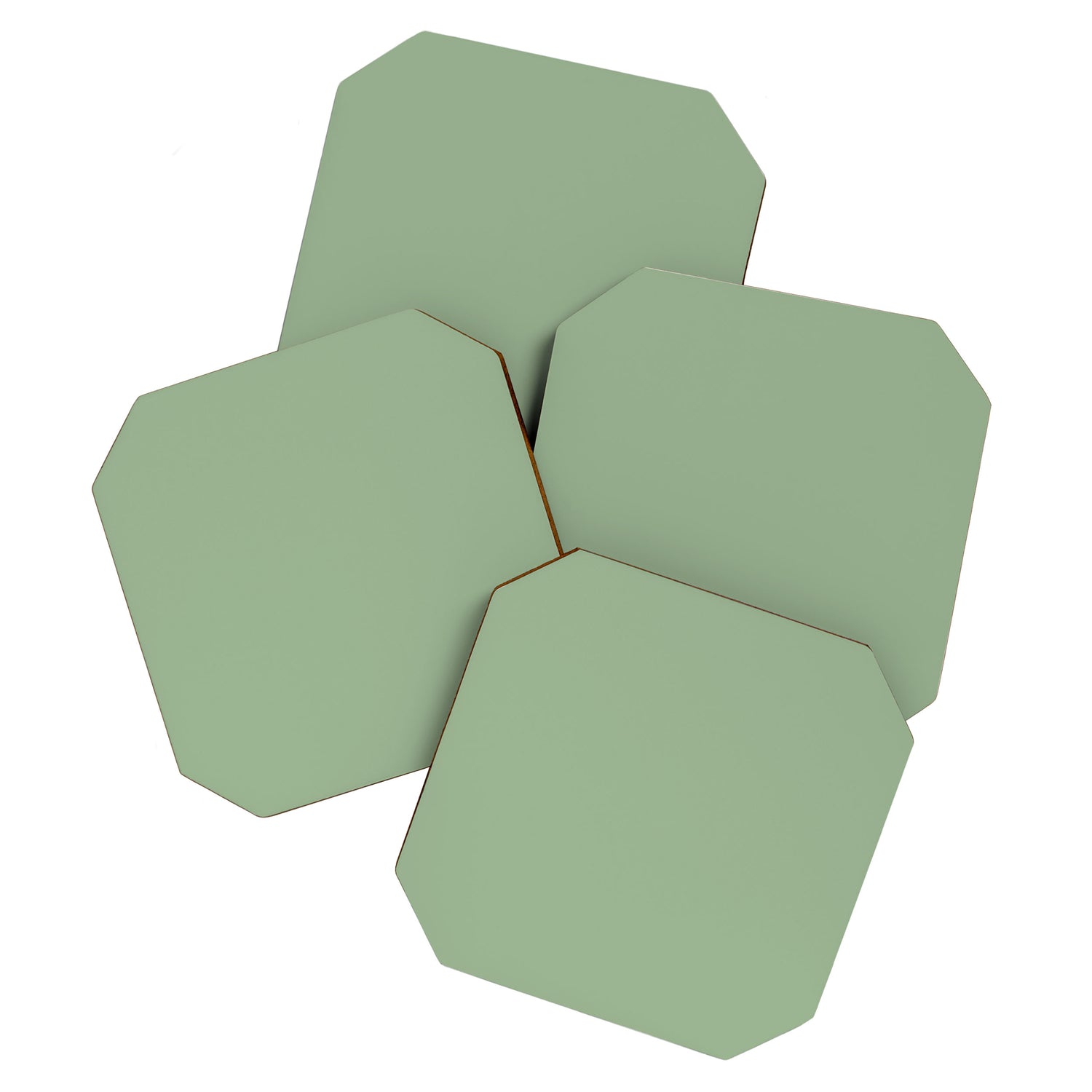 Solid Color SAGE GREEN  Coaster Gallery Image 1