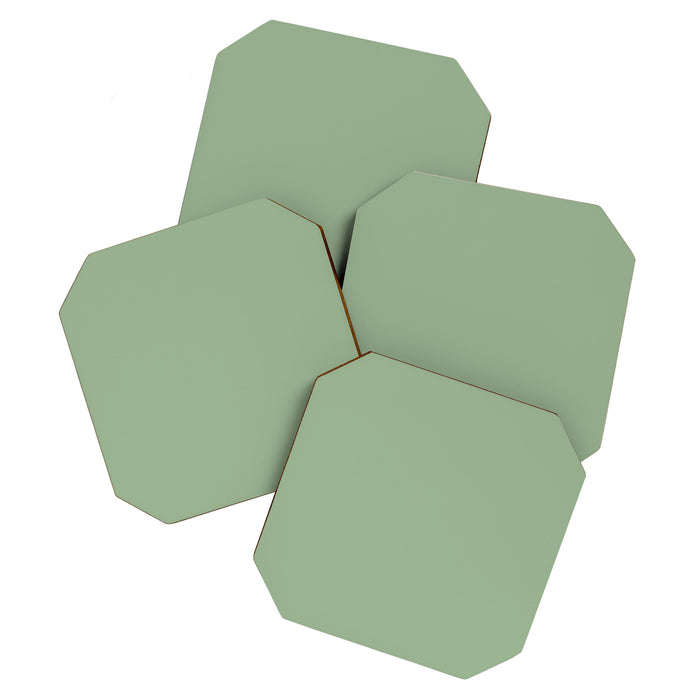 Solid Color SAGE GREEN  Coaster Gallery Image 1