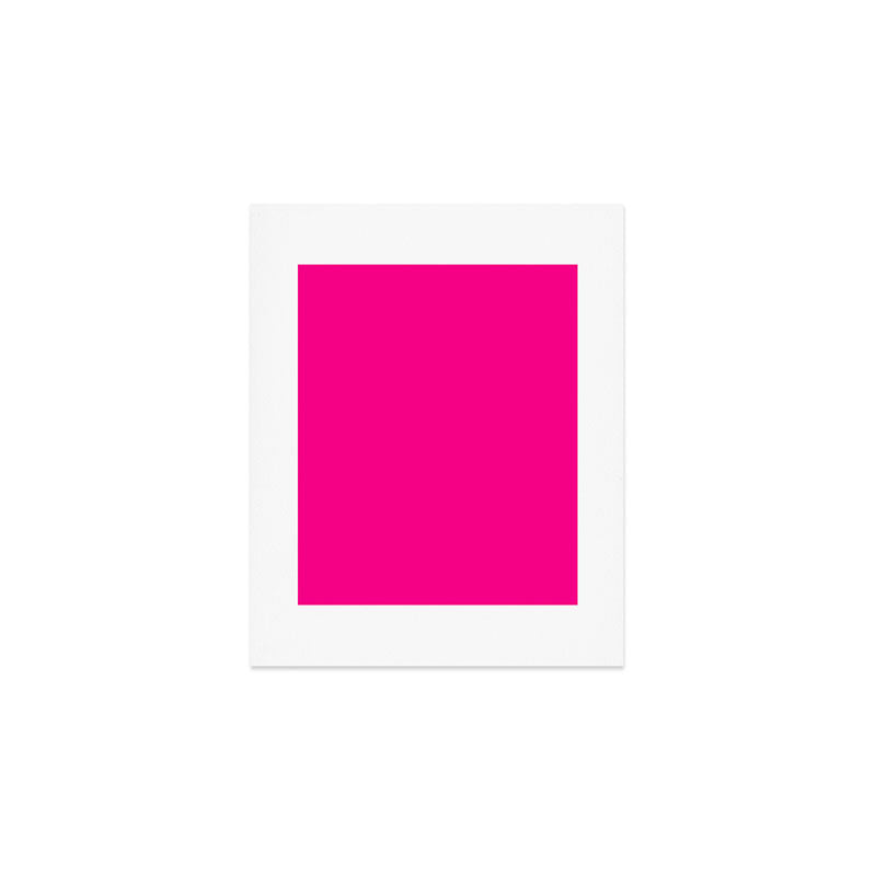 SOLID FUSCHIA COLOR Art Print Gallery Image 1