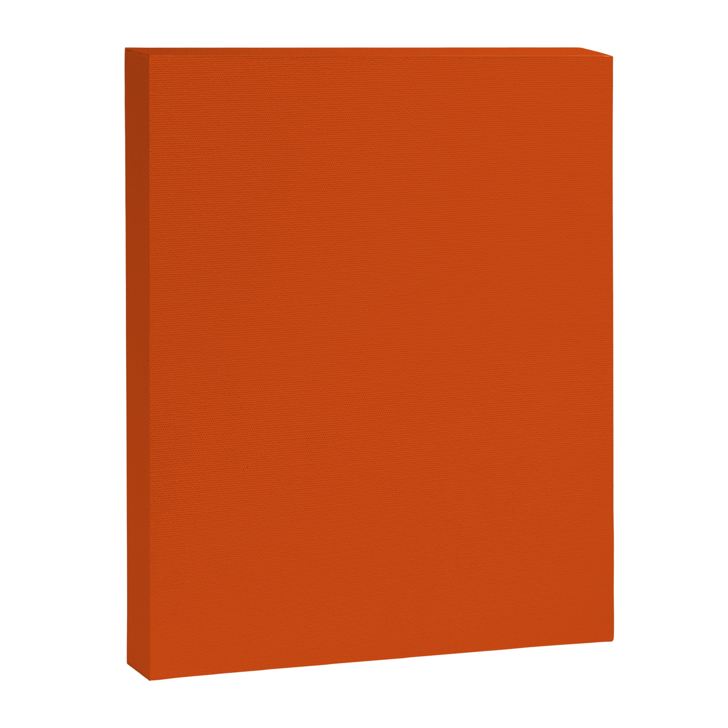 Solid Orange Sunset Color Canvas Print Gallery Image 8