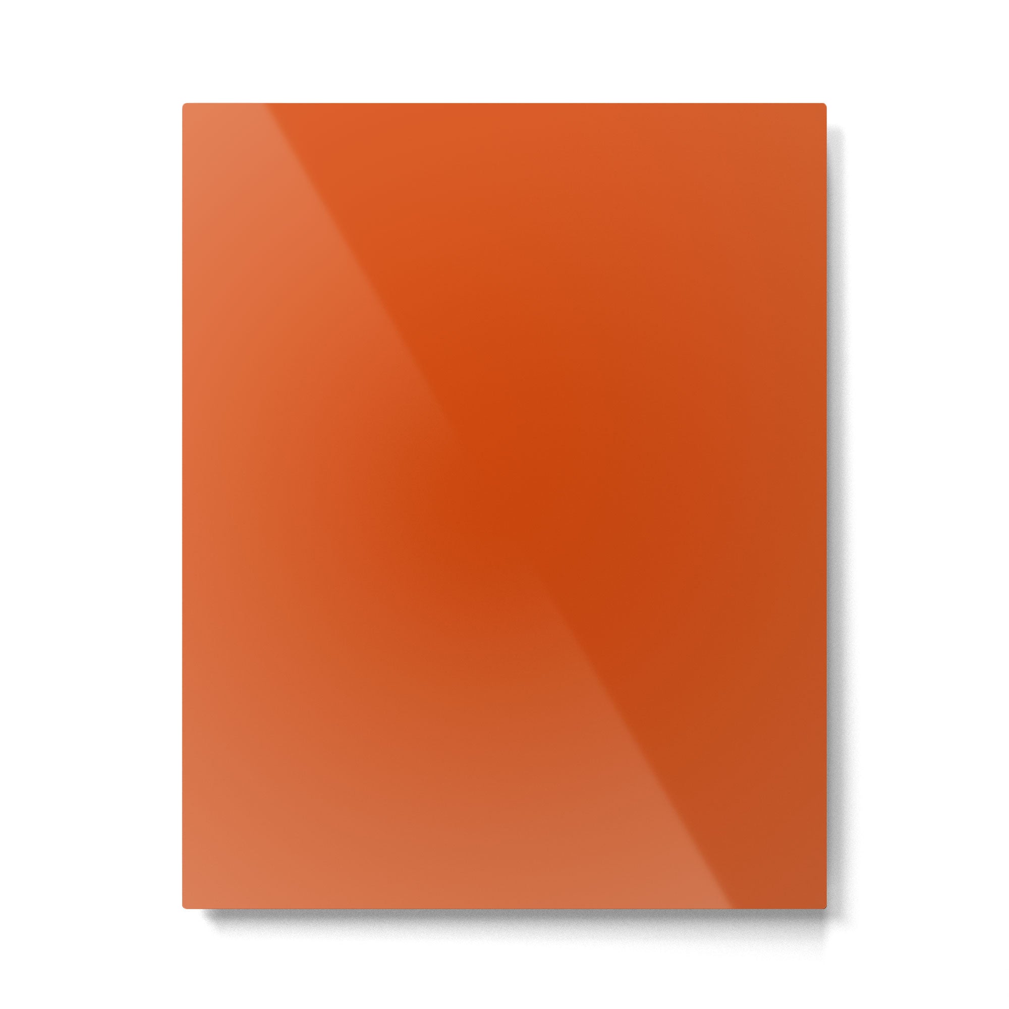 Solid Orange Sunset Color Metal Print Gallery Image 6