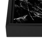 Black Marble Framed Canvas Print Gallery Image 3