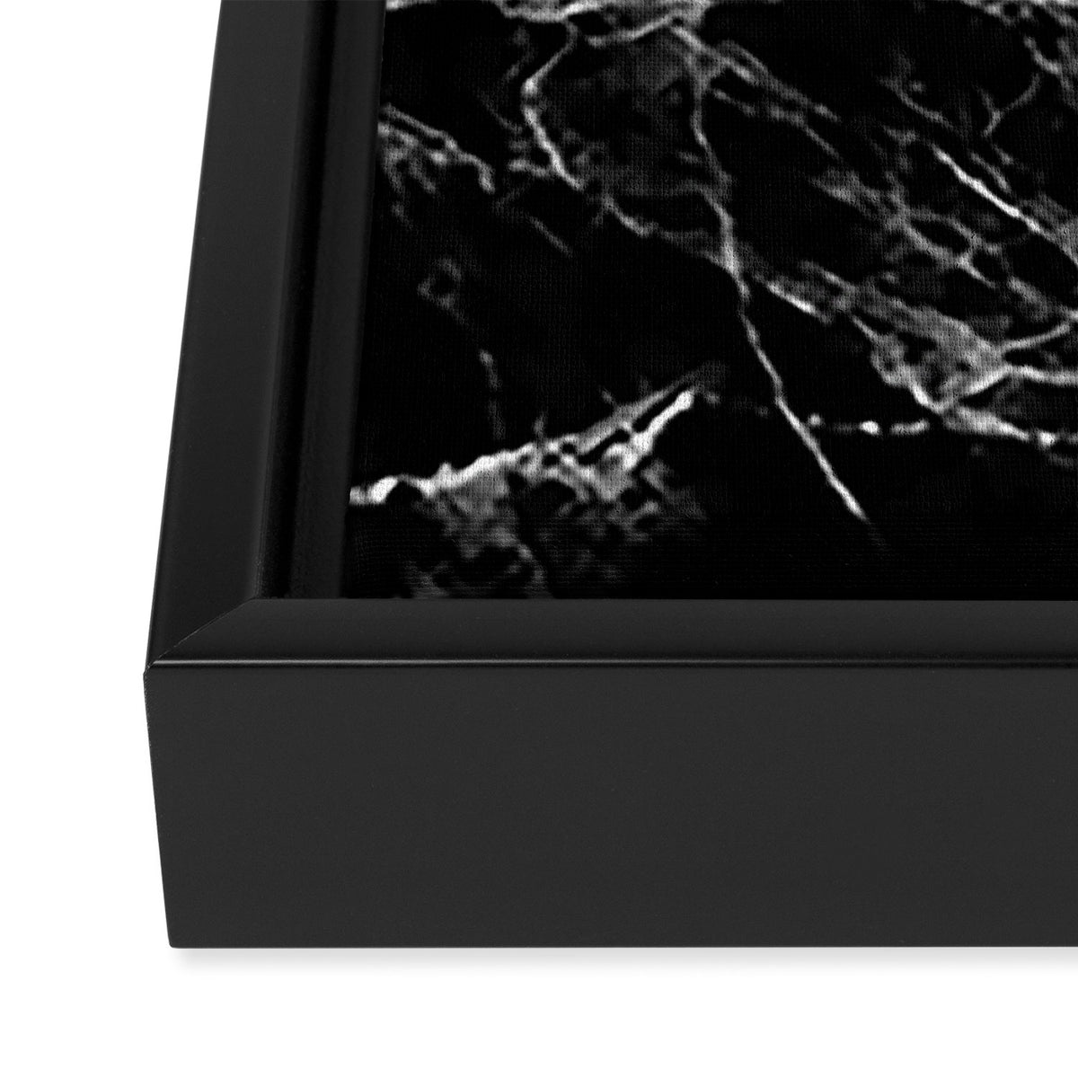 Black Marble Framed Canvas Print Gallery Image 3