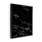 Black Marble Framed Canvas Print Gallery Image 2