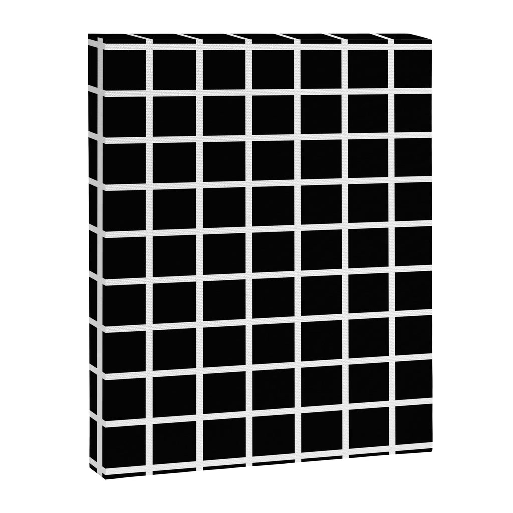 Black & White Grid Canvas Print Gallery Image 8
