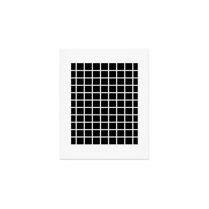 Black & White Grid Art Print Gallery Image 1