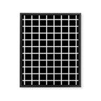 Black & White Grid Framed Canvas Print Gallery Image 8