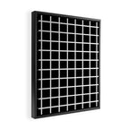 Black & White Grid Framed Canvas Print Gallery Image 2