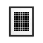 Black & White Grid Framed Art Print Gallery Image 6