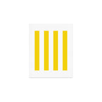 Cabana Yellow Vacation Stripe Art Print Gallery Image 1
