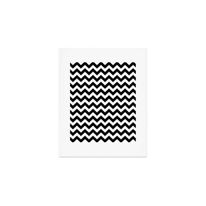 Chevron Black & White Art Print Gallery Image 1