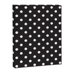 Classic Black & White Polka Dots Pattern Canvas Print Gallery Image 8