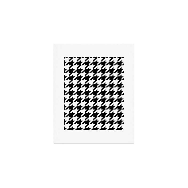 Classic Houndstooth Pattern Art Print Gallery Image 1