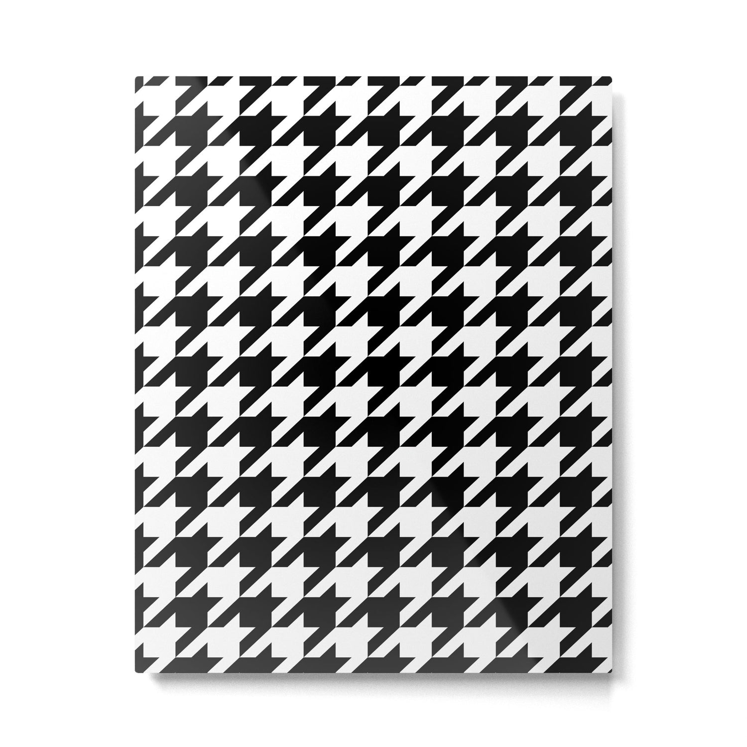 Classic Houndstooth Pattern Metal Print Gallery Image 4