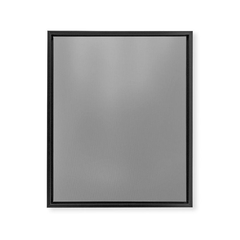 Minimalist Grey Framed Canvas Print Gallery Image 8