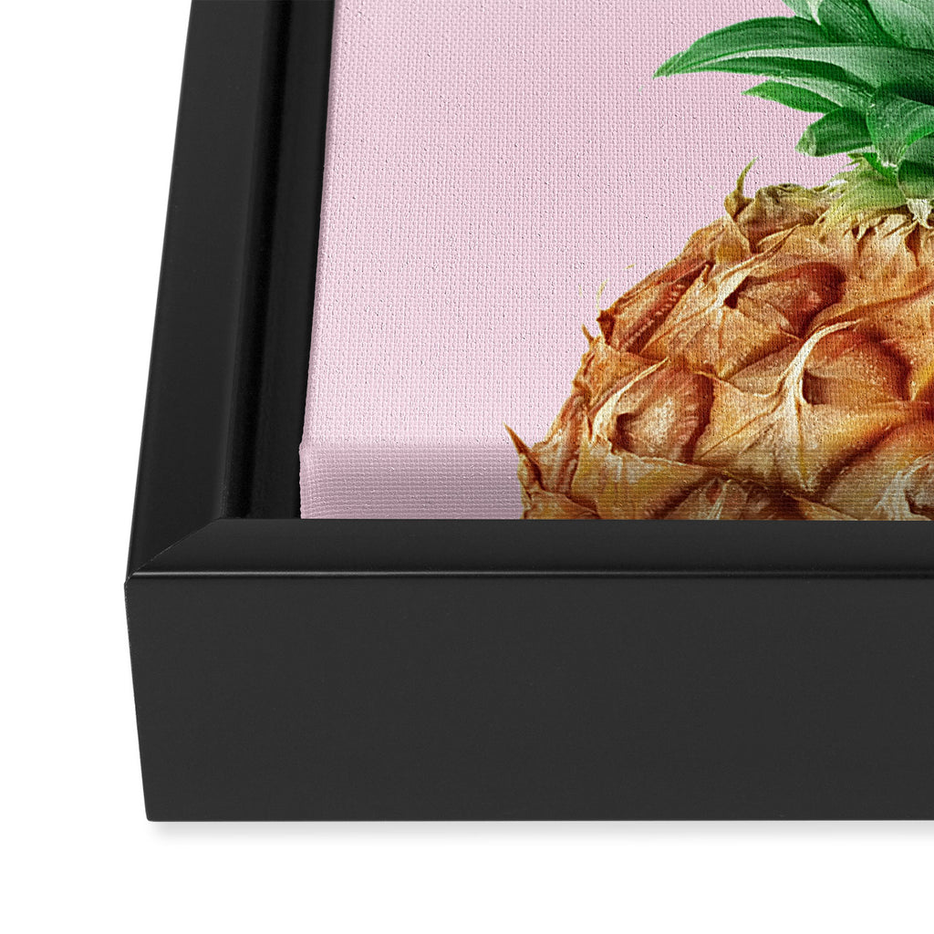 Pink Pineapple Framed Canvas Print Gallery Image 3
