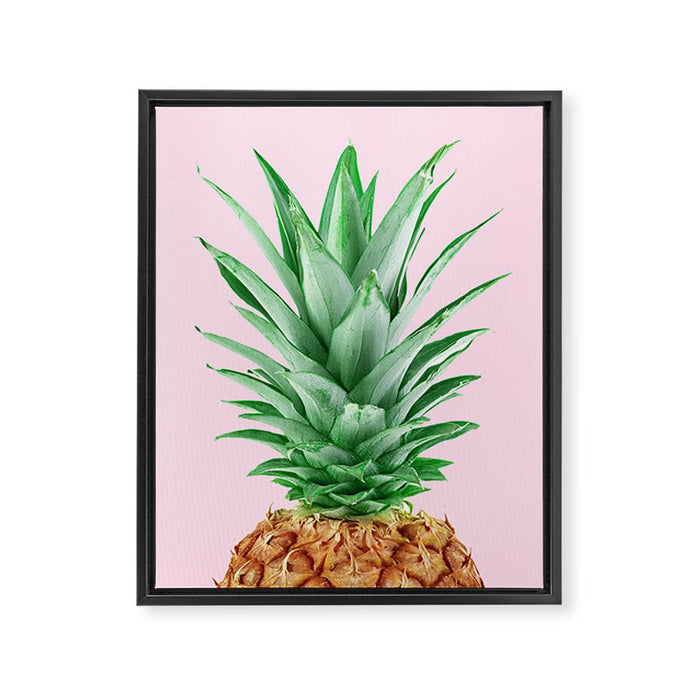 Pink Pineapple Framed Canvas Print Gallery Image 1