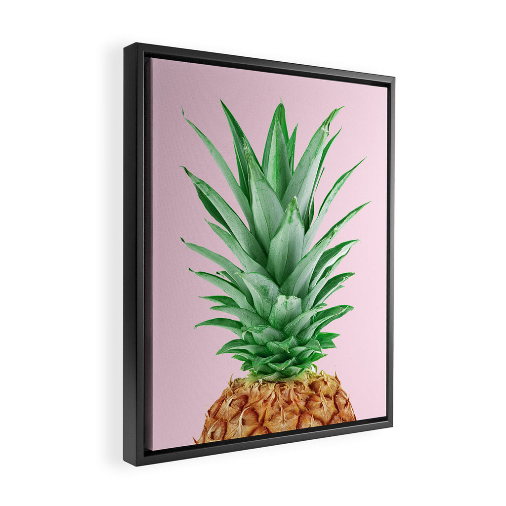 Pink Pineapple Framed Canvas Print Gallery Image 2