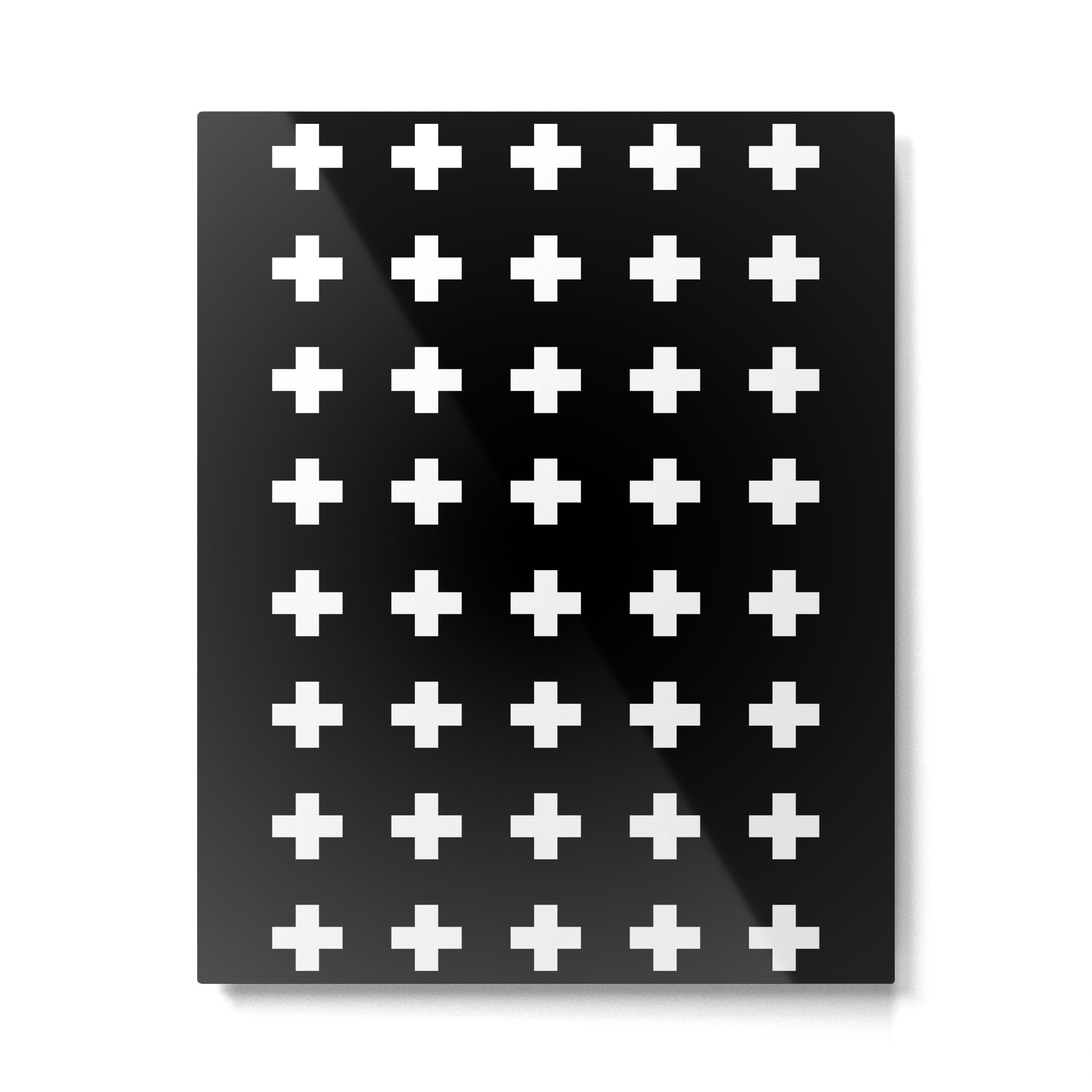 Swiss Cross Black Metal Print Gallery Image 6