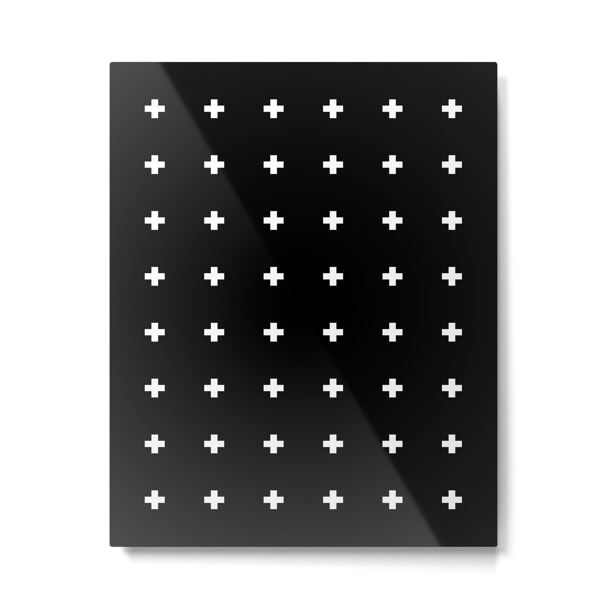 Swiss Cross Black Small Metal Print Gallery Image 6