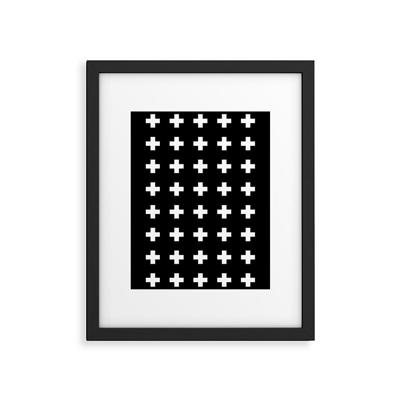 Swiss Cross Black Framed Art Print Gallery Image 6