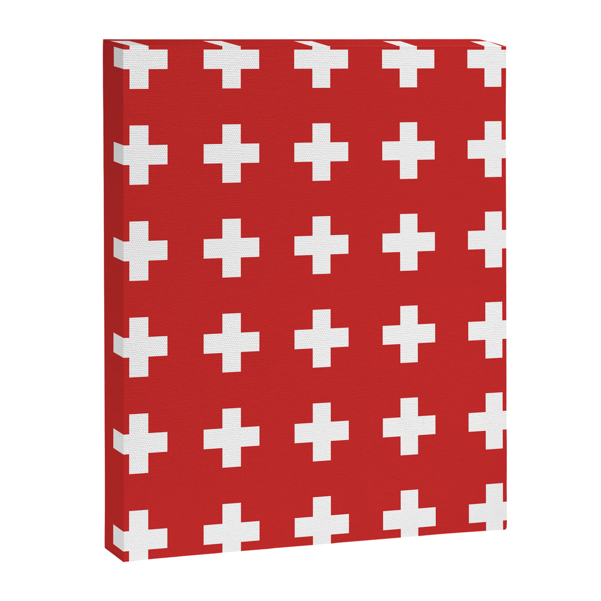 Swiss Cross Red Canvas Print Gallery Image 6