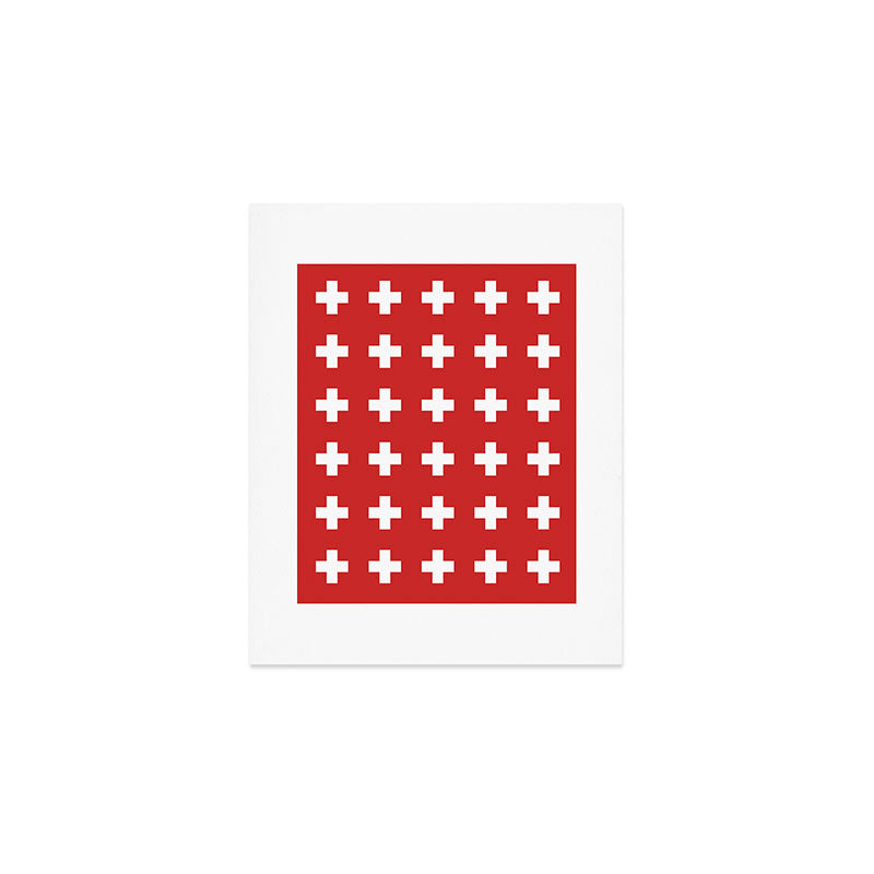 Swiss Cross Red Art Print Gallery Image 1