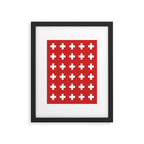 Swiss Cross Red Framed Art Print Gallery Image 5