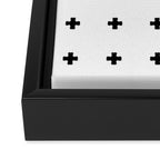 Swiss Cross White Small Framed Canvas Print Gallery Image 3