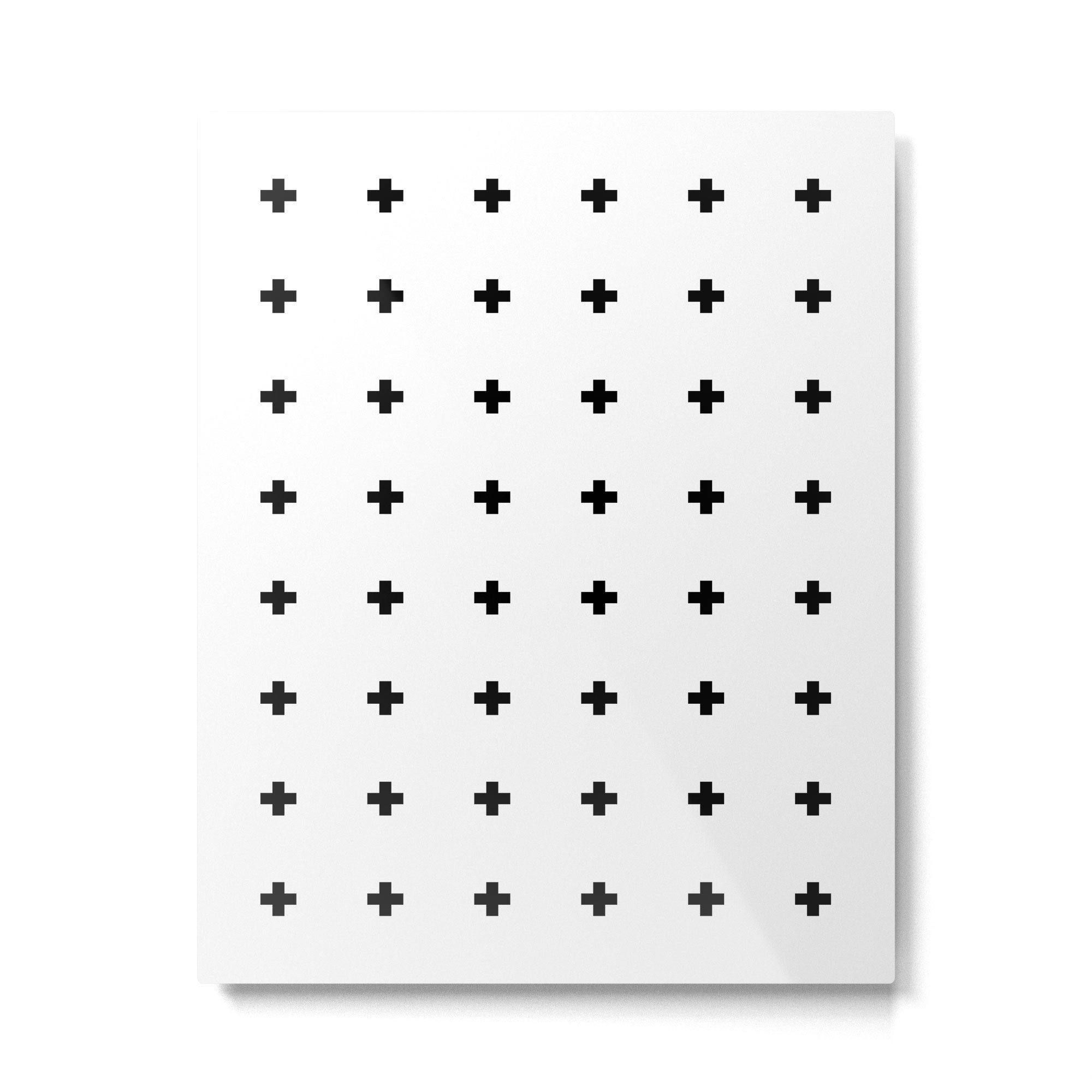 Swiss Cross White Small Metal Print Gallery Image 6