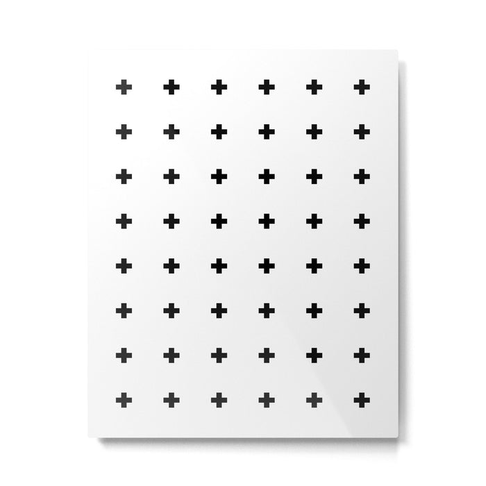 Swiss Cross White Small Metal Print Gallery Image 1
