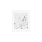 White Marble Art Print Gallery Image 1