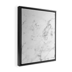 White Marble Framed Canvas Print Gallery Image 2