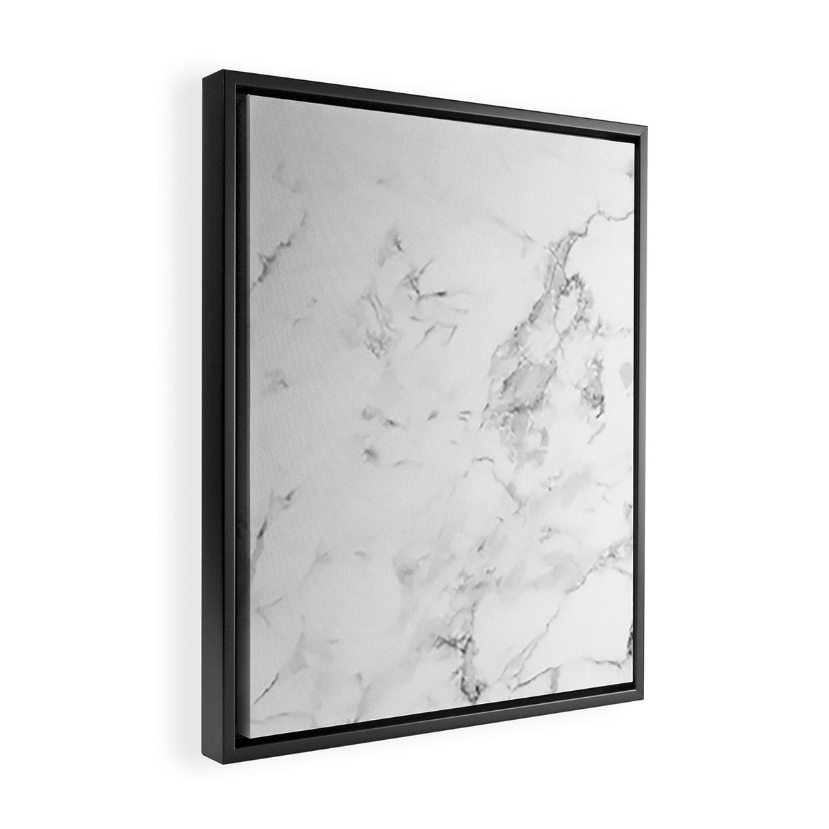 White Marble Framed Canvas Print Gallery Image 2