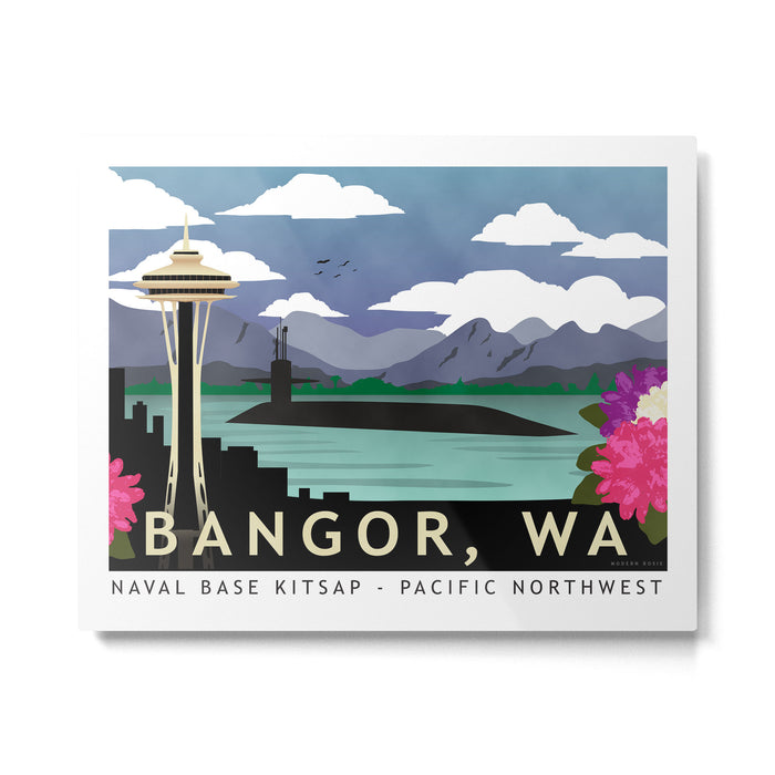 Bangor, WA - Submarine Homeport Metal Print Gallery Image 1