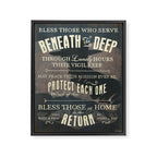 Bless Those Who Serve Beneath the Deep - The Submariner's Hymn Framed Canvas Print Gallery Image 6