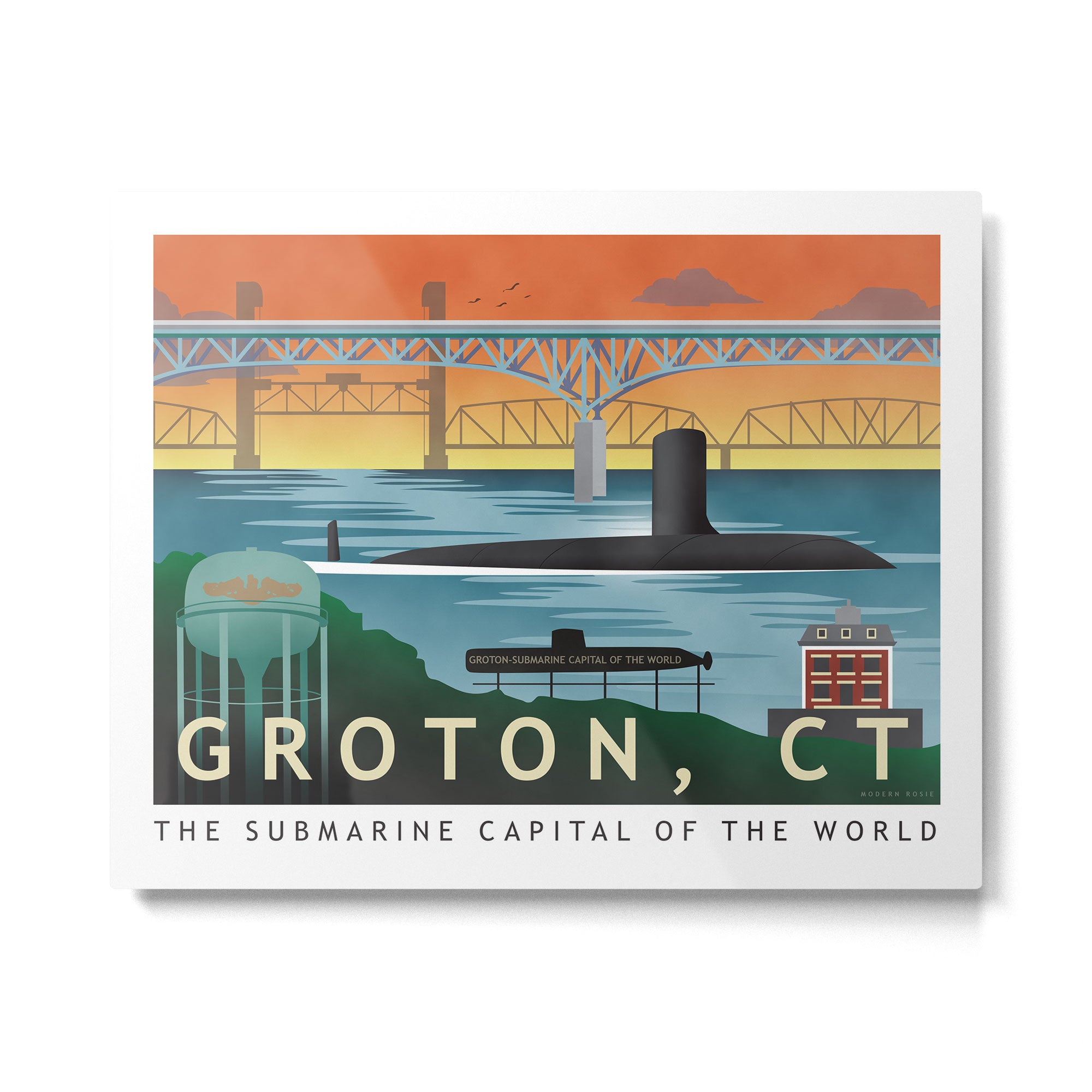 Groton, CT - Submarine Homeport Metal Print Gallery Image 4