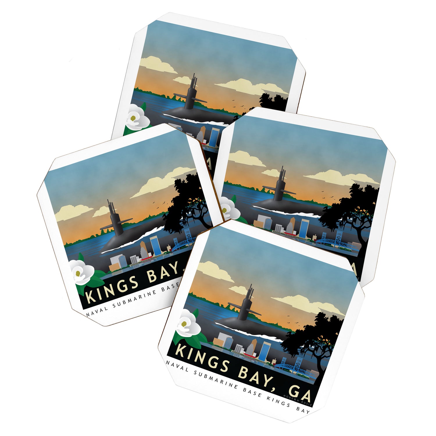 Kings Bay, GA - Submarine Homeport Coaster Gallery Image 1