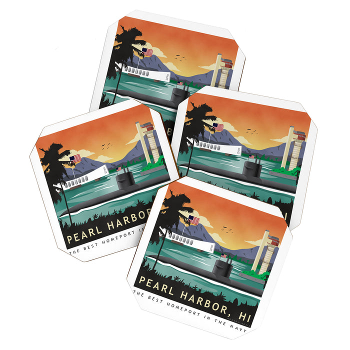 Pearl Harbor, HI - Submarine Homeport Coaster Gallery Image 1