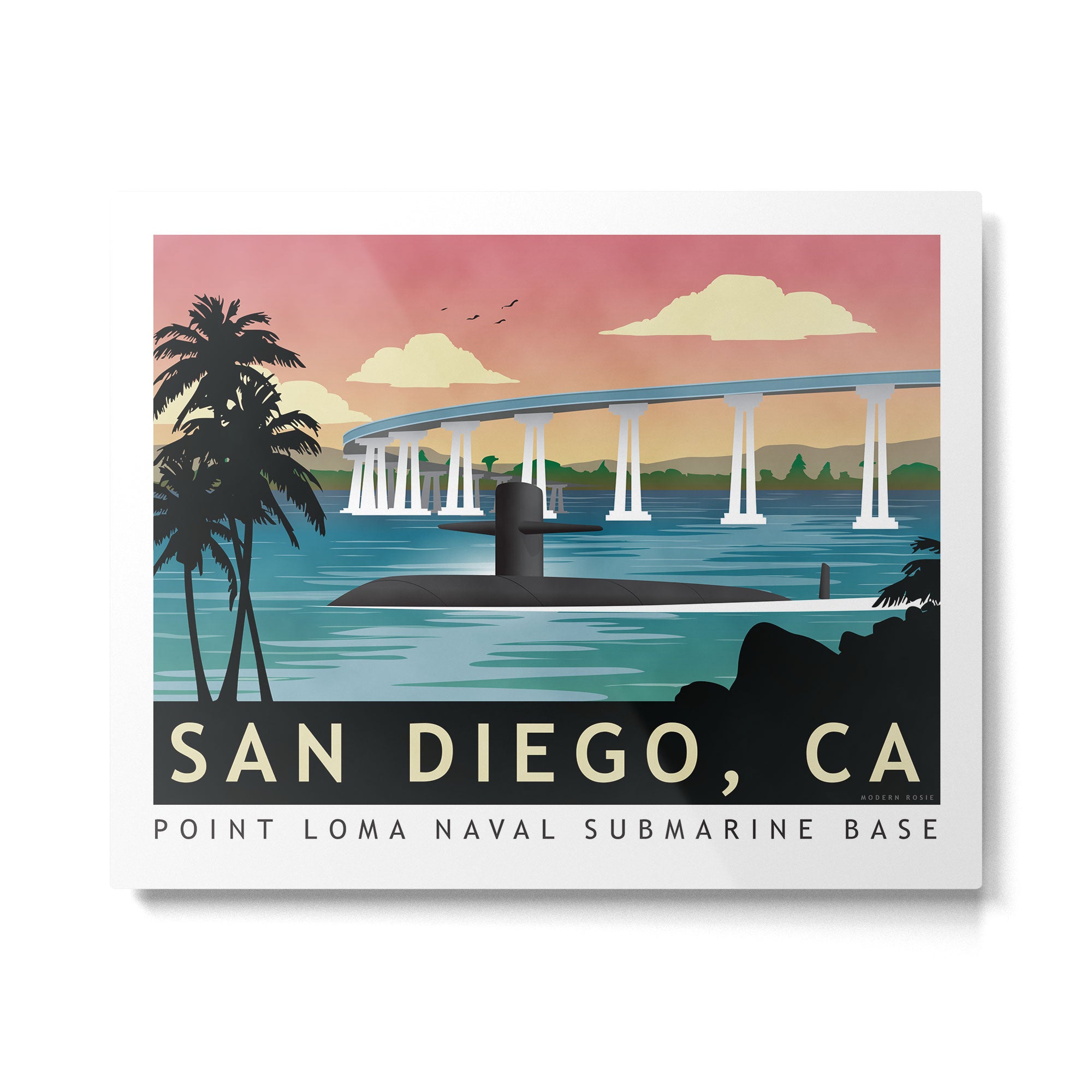 San Diego, CA - Submarine Homeport Metal Print Gallery Image 4