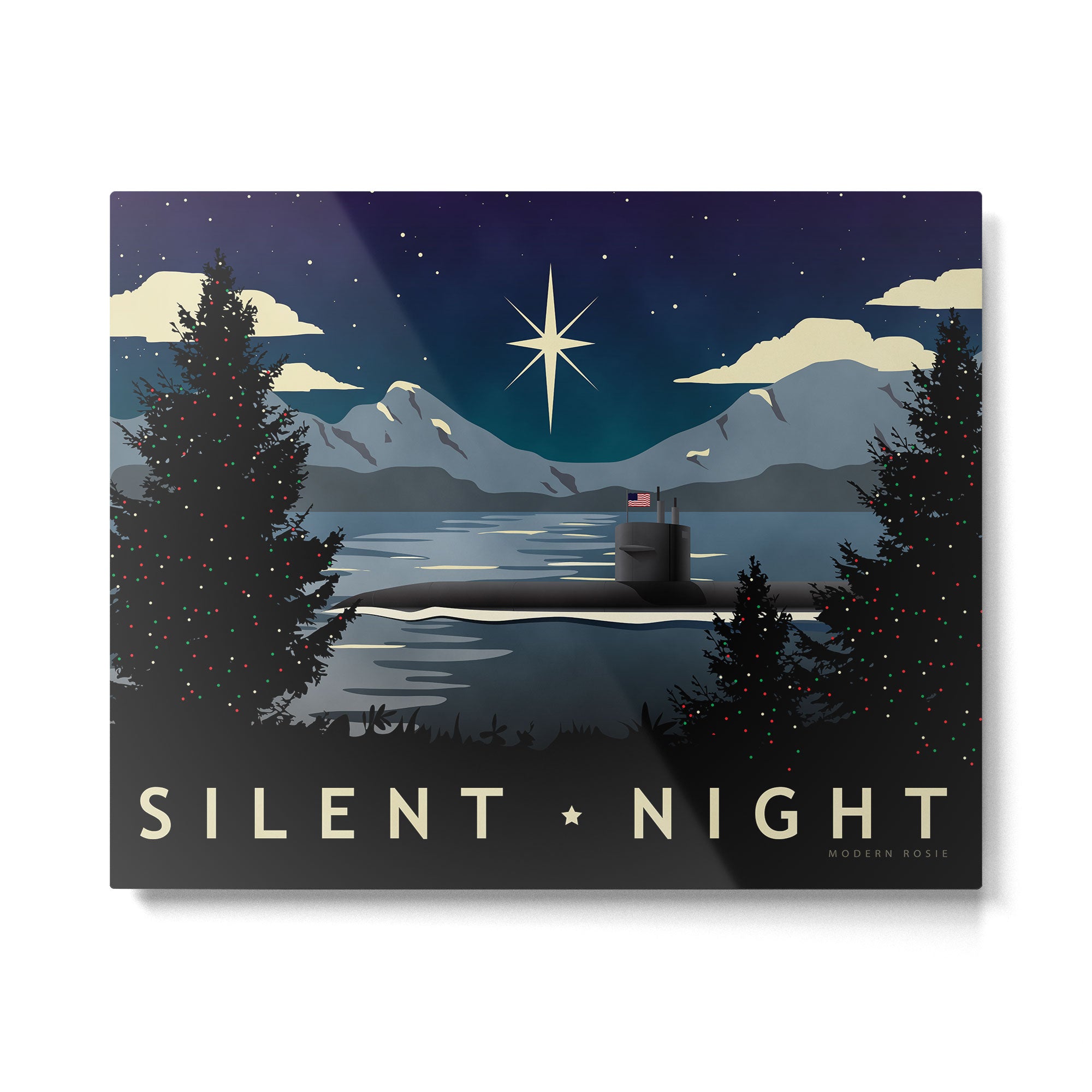 Silent Night - Submarine Holiday Metal Print Gallery Image 6