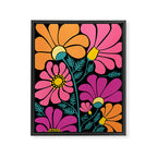 70s Disco Garden Framed Canvas Print Gallery Image 8