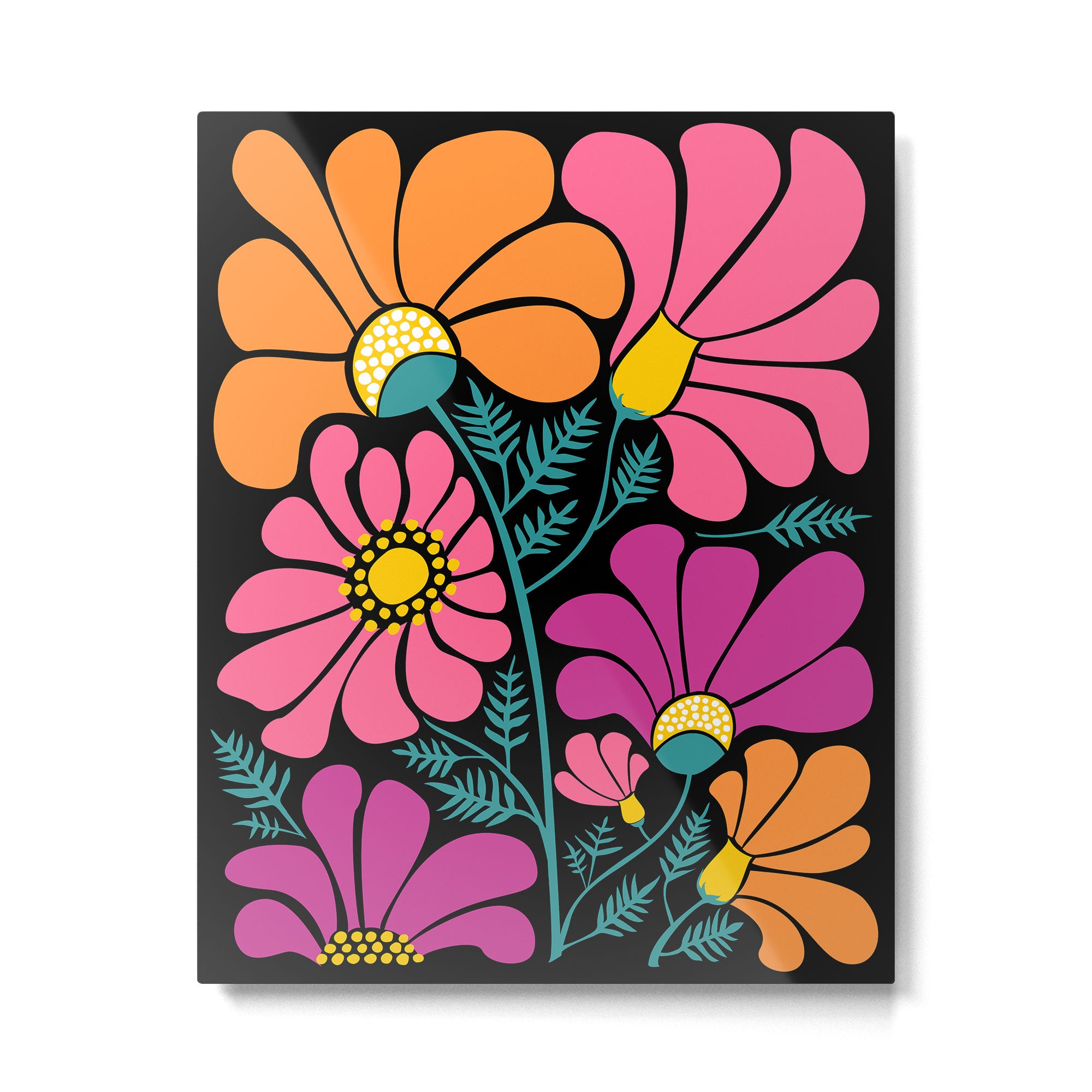 70s Disco Garden Metal Print Gallery Image 6
