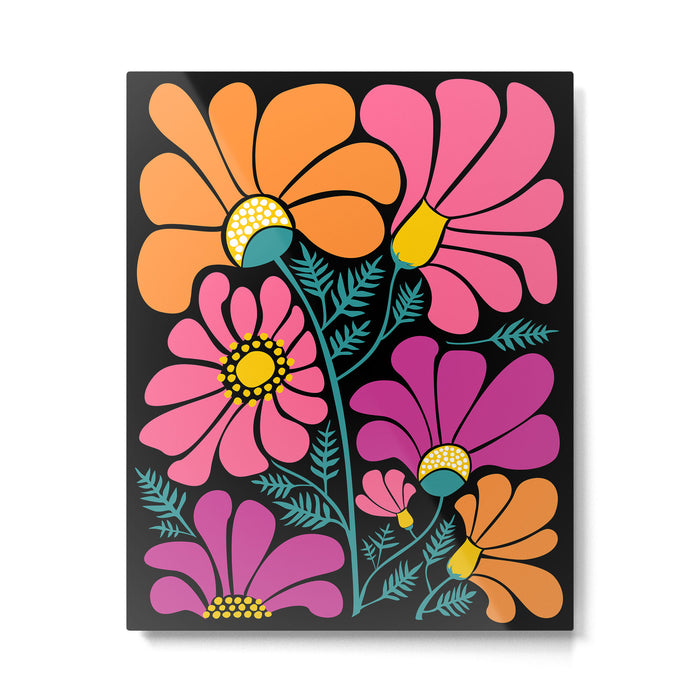 70s Disco Garden Metal Print Gallery Image 1