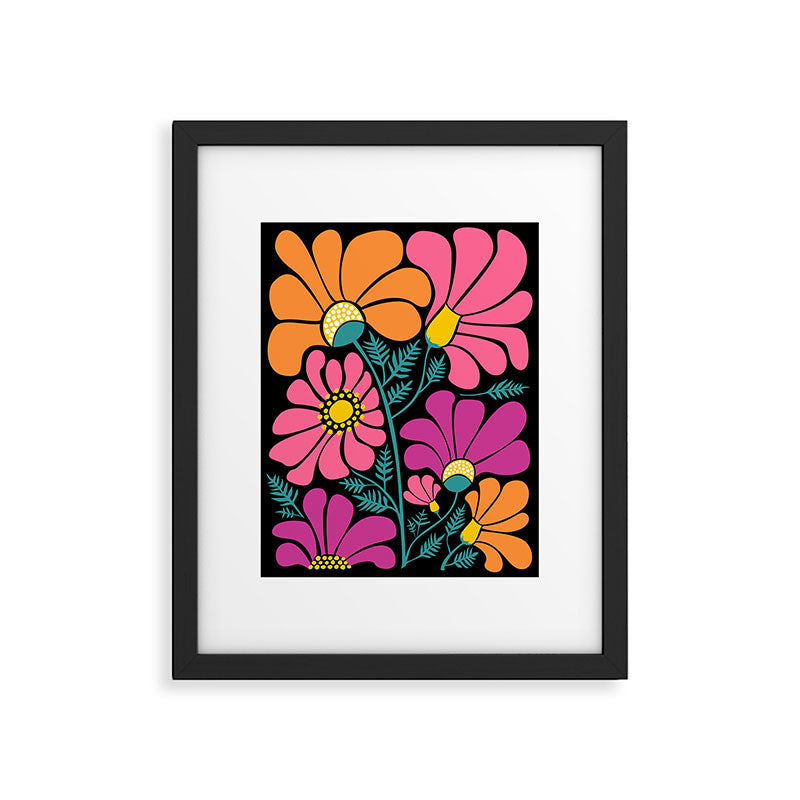 70s Disco Garden Framed Art Print Gallery Image 6