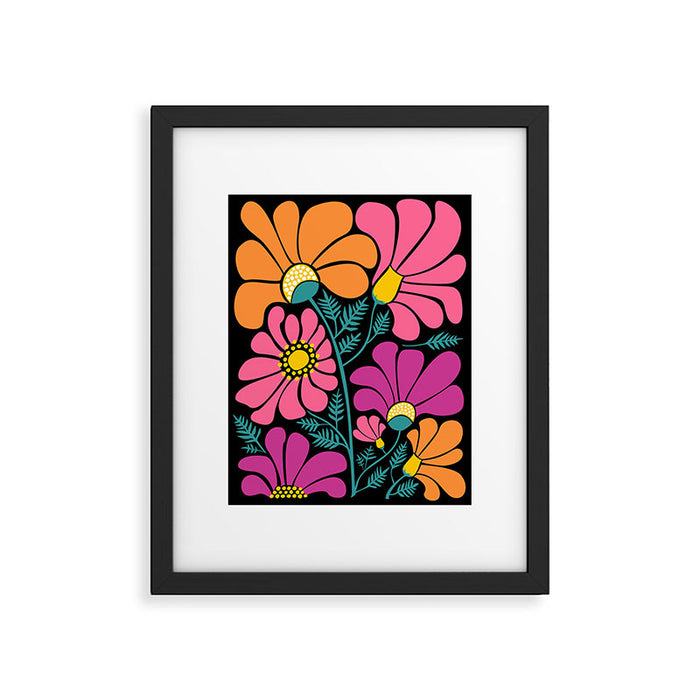 70s Disco Garden Framed Art Print Gallery Image 1
