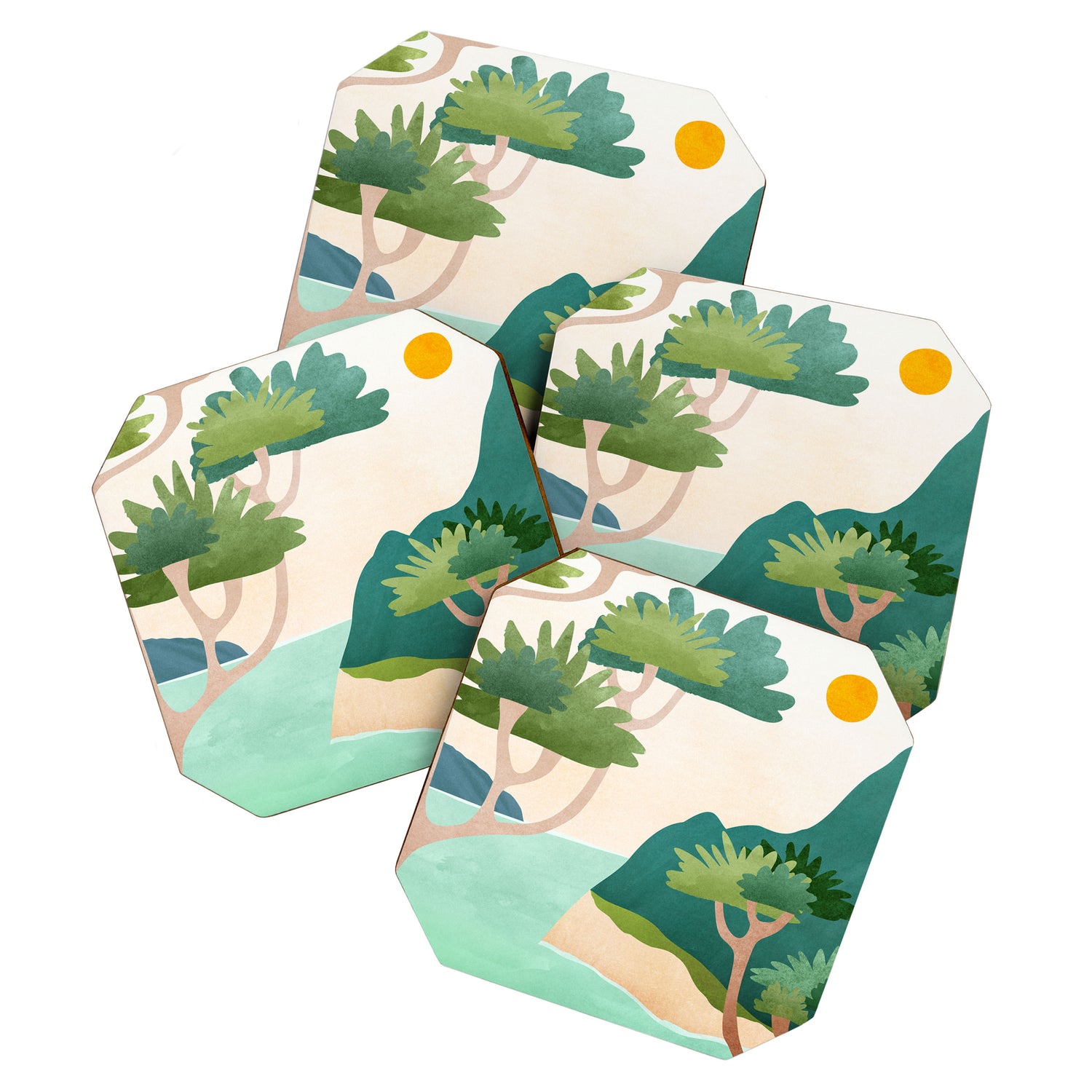 A Sunny Day On Planet Three Landscape  Coaster Gallery Image 1
