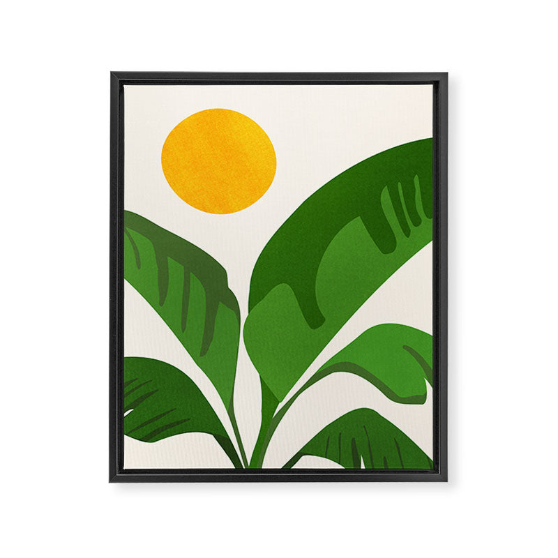 Above The Treetops / Tropical Plant Series Framed Canvas Print Gallery Image 8