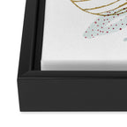 Abstract Botanical Herbs Watercolor Framed Canvas Print Gallery Image 3